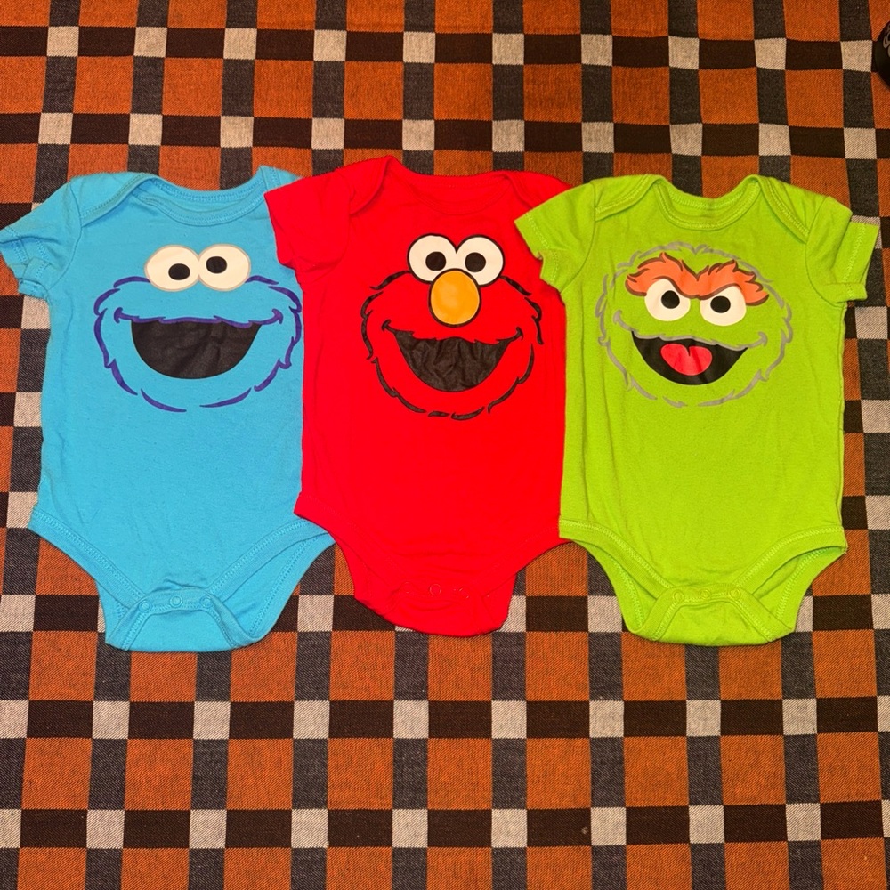 Sesame Street themed toddler 3 piece